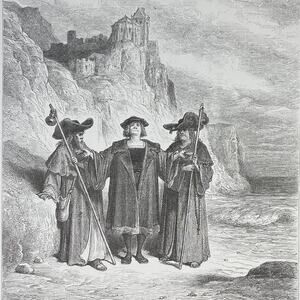 Dore, Fables, Oyster Claimants Jupiter Traveler, Print, Bookplate~ 240706-WH 290